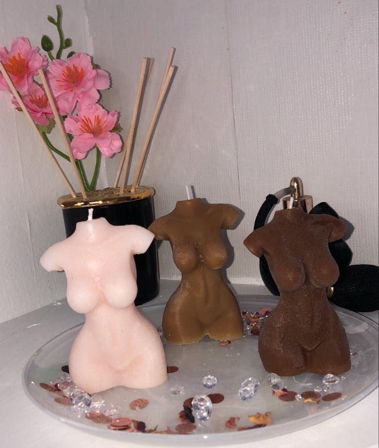 Caramel/ Mocha Vanilla Goddess Body Candle