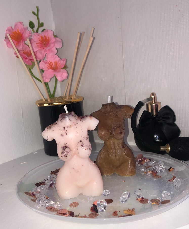 Caramel/ Mocha Vanilla Goddess Body Candle