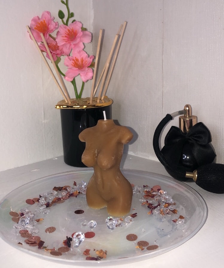 Caramel/ Mocha Vanilla Goddess Body Candle